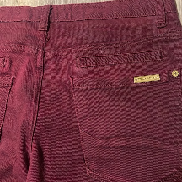 8ighth Dstrkt Distressed Moto Biker Jeans 32 x 32 - Picture 9 of 10